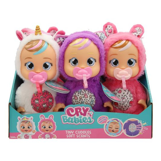 Cry Babies Tiny Cuddles Newborn Sft Scnt Asst