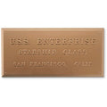 No. 4 U.S.S. Enterprise NCC-1701 Model Plaque TOS (Eaglemoss / Star Trek), alternate view