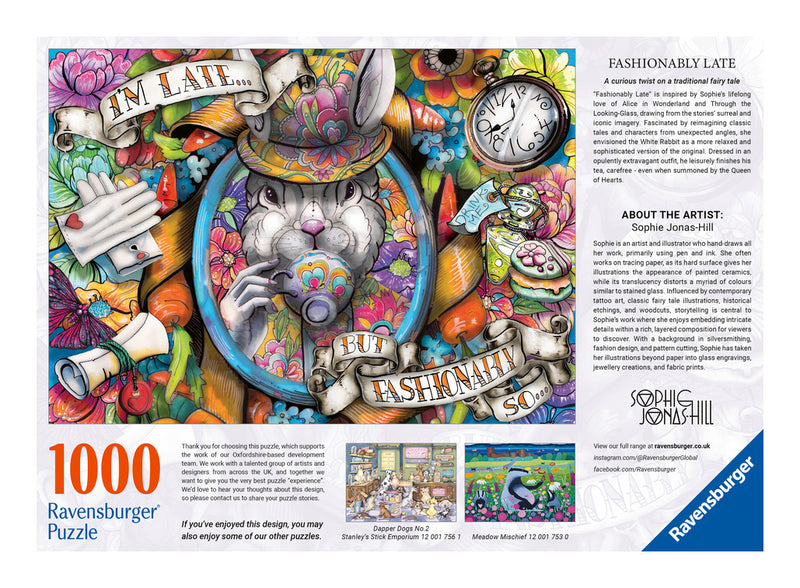 Fashionably Late 1000 Piece Jigsaw Puzzle