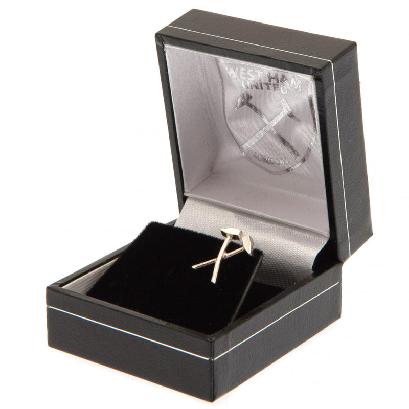 West Ham United FC Sterling Silver Stud Earring, alternate view
