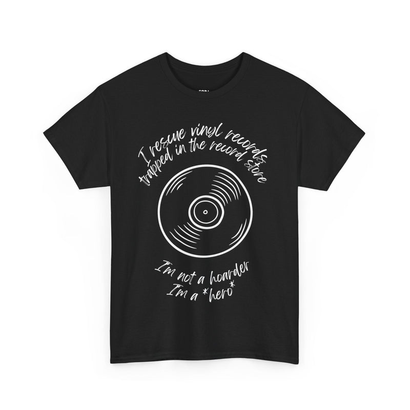 'I'm Not a Hoarder, I'm a Hero' Men's Vinyl T-Shirt, product detail