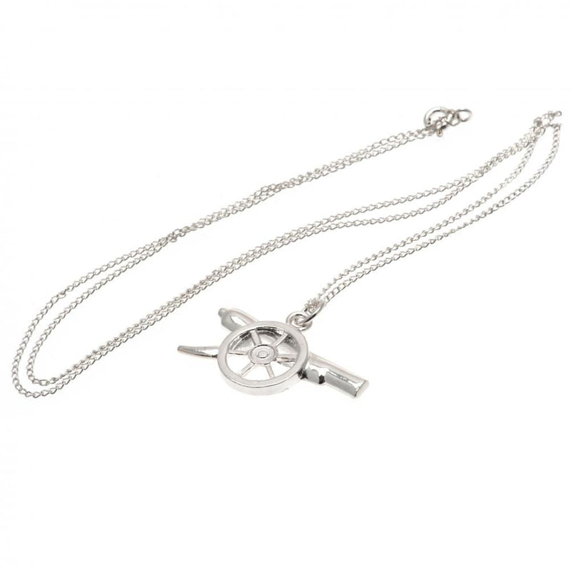 Arsenal FC Sterling Silver Pendant & Chain GN, alternate view