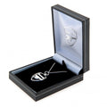 Arsenal FC Sterling Silver Pendant & Chain CR, side angle