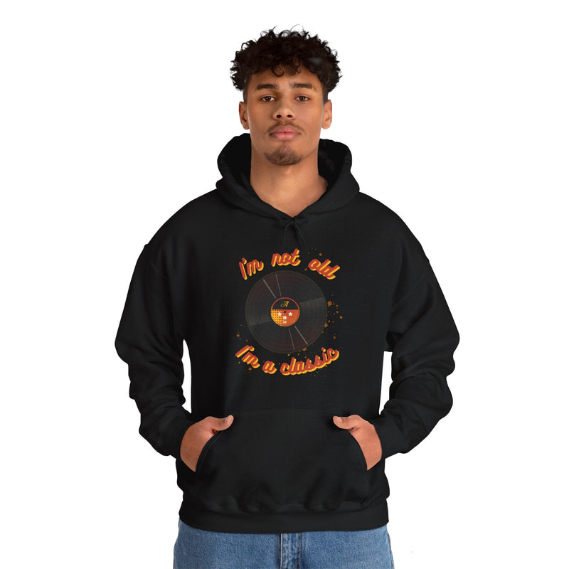 'I'm Not Old, I'm a Classic' Men's Hoodie, size reference