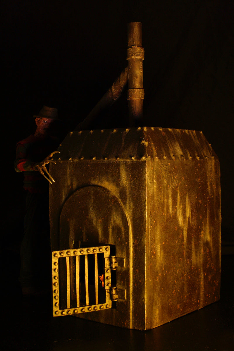 A Nightmare on Elm Street Freddy's Furnace 7" Scale Diorama close up detail