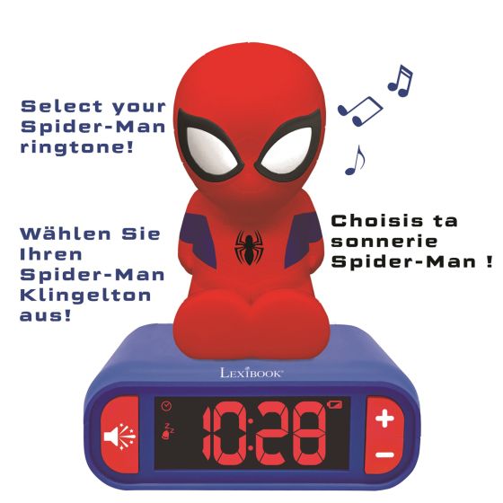 Spider-Man Alarm Clock With Sound Effects