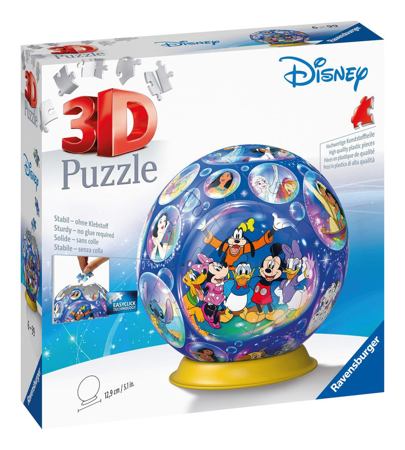 Disney Character 72 Piece 3D Puzzle Ball - Image