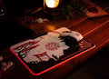 Lexip Assassin's Creed Shadows LED Gaming Mouse Pad close up detail