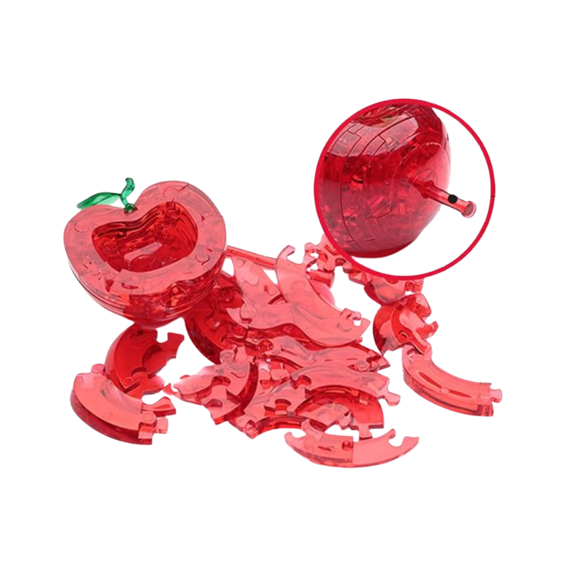 3D Crystal Apple Jigsaw Puzzle collectible from PoundFun