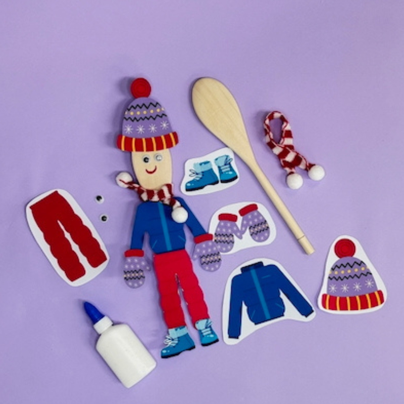 Winter Activity Kit, size reference