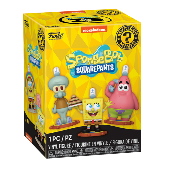 Mystery Minis - Spongebob 25th Anniversary - 1 Piece PDQ Funko Pop! Vinyl Figures