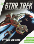 Klingon Attack Cruiser (Vor'cha-class) Model Diecast Ship (Eaglemoss / Star Trek), in display