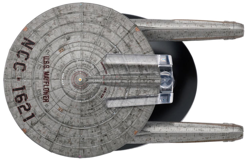 U.S.S. Mayflower NCC-1621 (Mayflower-type) Starship Diecast Model Ship BONUS ISSUE (Eaglemoss / Star Trek), side angle