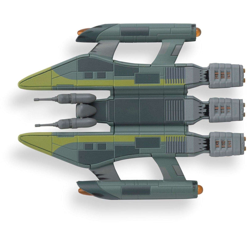 Vaadwaur Assault Fighter Model Die Cast Ship (Eaglemoss / Star Trek), size reference