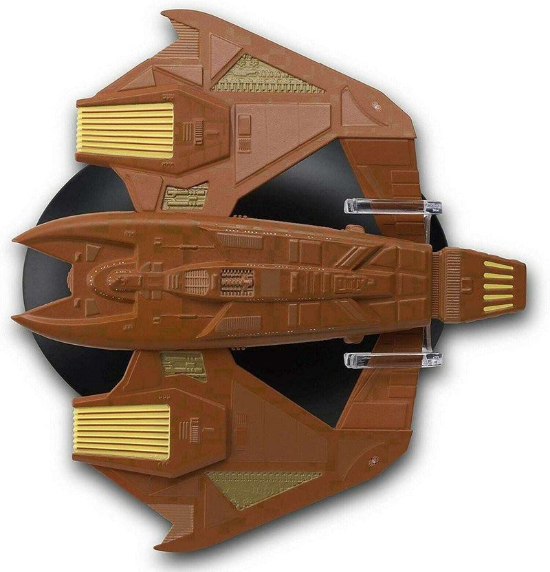 Vidiian Warship Die-Cast Model Ship (Eaglemoss / Star Trek), rear view
