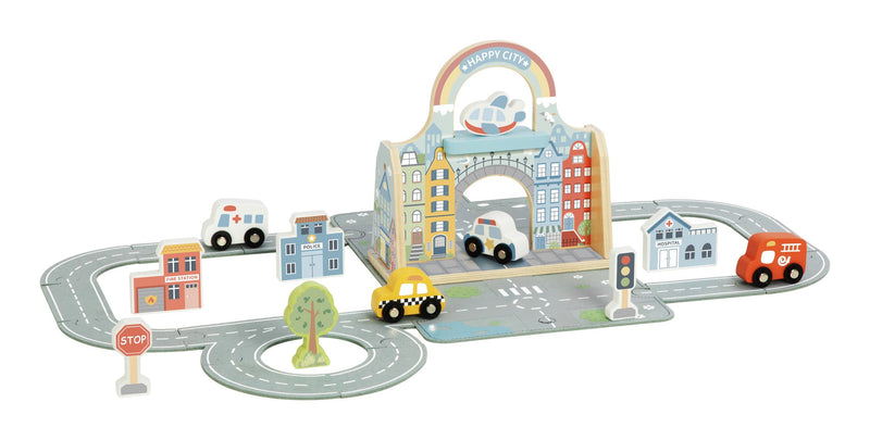 Wooden and Felt City Play Set, alternate view