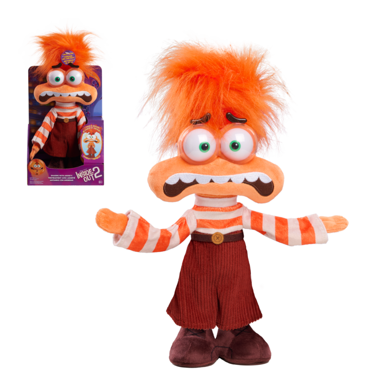 Disney Inside Out 2 Feature Plush Anxiety