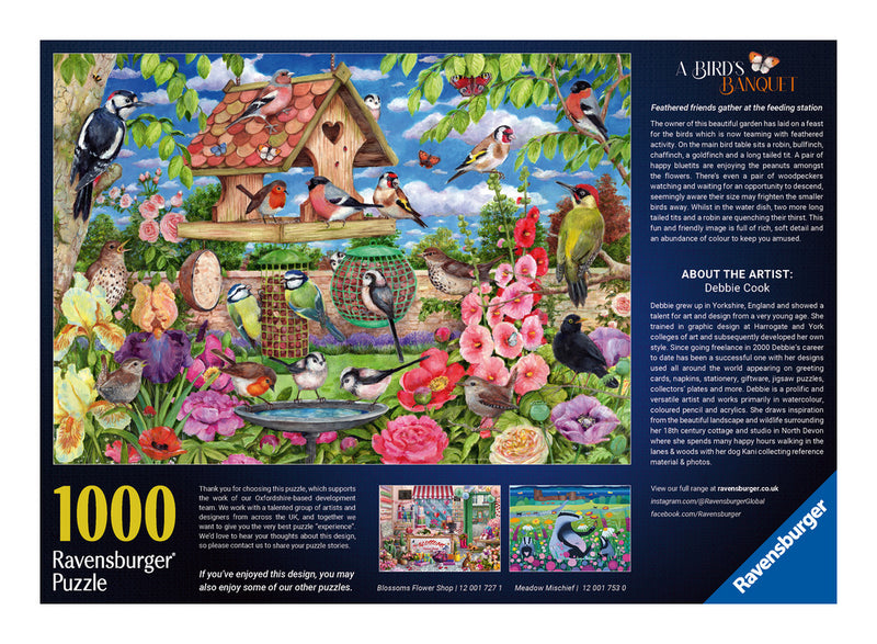 A Bird's Banquet 1000 Piece Jigsaw Puzzle