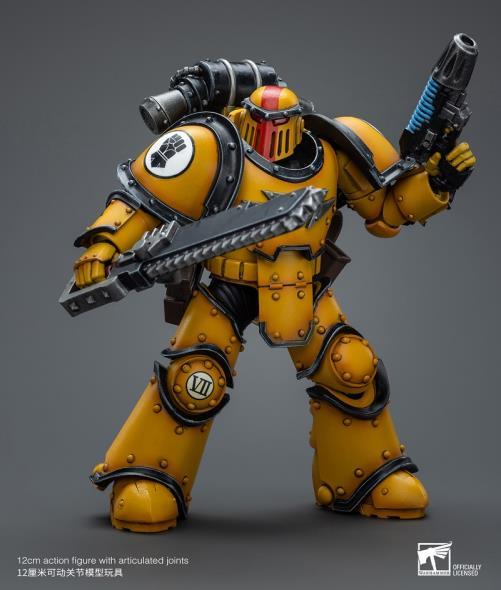 Warhammer 40k Imperial Fists Legion MkIII Despoiler Squad Sergeant with Plasma Pistol 1/18 Scale Figure