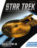 Gold U.S.S. Enterprise NCC-1701-D (Galaxy class) Model Die Cast Ship XL EDITION (Eaglemoss / Star Trek), packaging shot