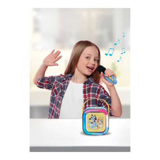 Bluey Portable Karaoke Speaker & 1 Wireless Microphone