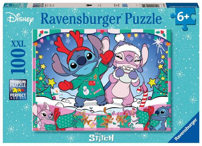 Disney Stitch Christmas 100 Piece Jigsaw Puzzle XXL
