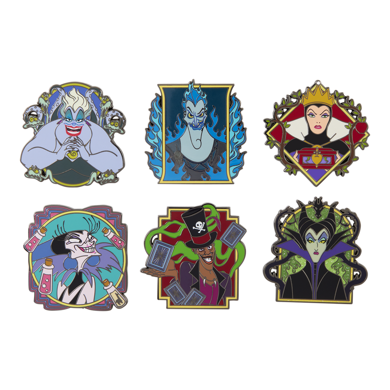 Loungefly - Blind Box Enamel Pins - Disney Villains