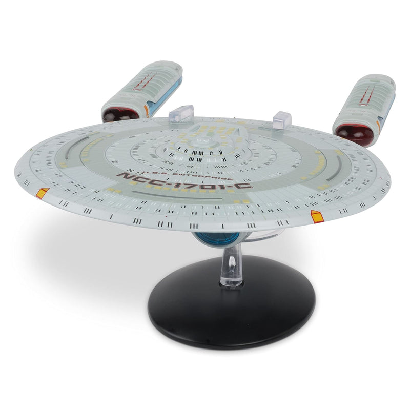 U.S.S. Enterprise NCC-1701-C XL EDITION Model Die Cast Ship (Eaglemoss / Star Trek), side angle