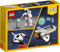 Lego Creator 3 in 1 31134 Space Shuttle Playset for Ages 6 and Up, in display