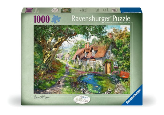 Down the Lane No1, Flower Hill Lane 1000 Piece Jigsaw Puzzle