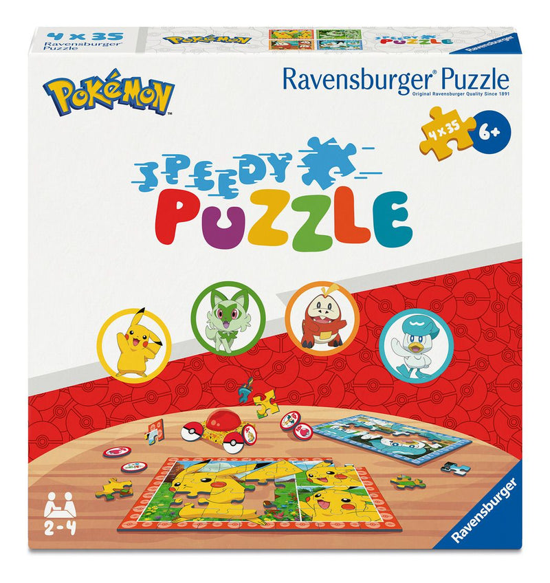 Speedy Puzzle Pokemon 4x35 Piece Jigsaw Puzzles - Image