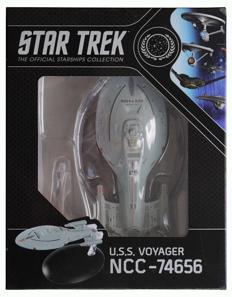 U.S.S. Voyager NCC-74656 (Intrepid-class) Model Diecast Ship (Eaglemoss / Star Trek), alternate view