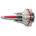 Viper Mark II Cpt Kara Thrace STARBUCK 8757NC Model Diecast Ship (Eaglemoss / Battlestar Galactica), in display