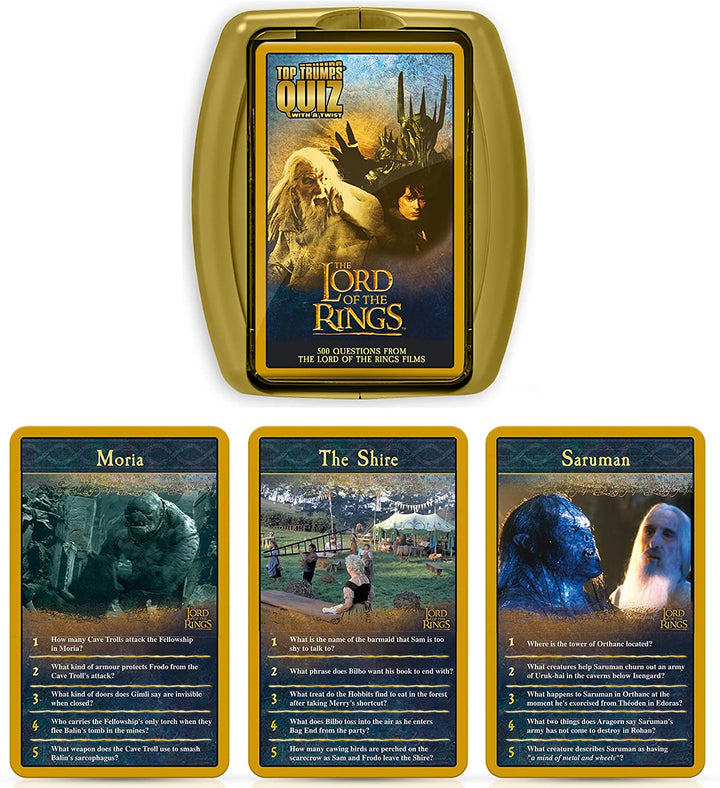 Top Trumps Quiz Lord of the Rings Card Game