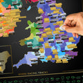British Isles Horse Racing Map, alternate view