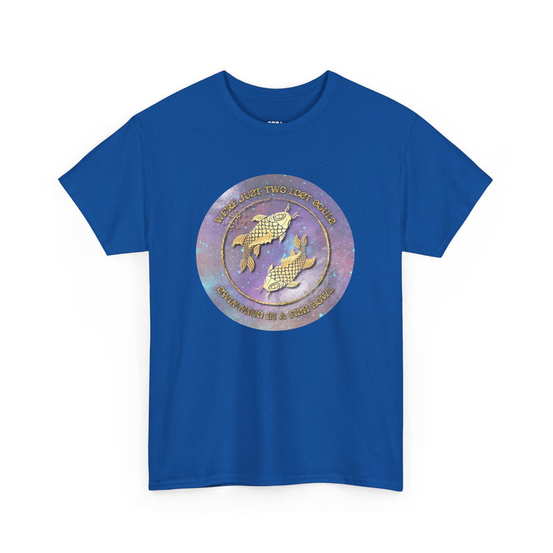 'Lost Souls' Celestial Fish Lyric T-Shirt, side angle