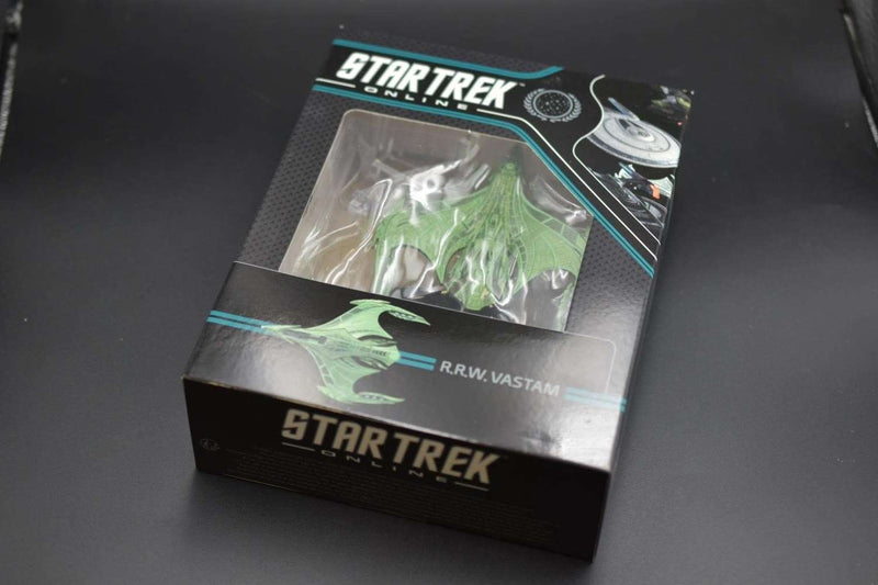 R.R.W. Vastam - Vastam-class Romulan Tactical Command Warbird Diecast Model Ship STO (Star Trek / Eaglemoss), size reference