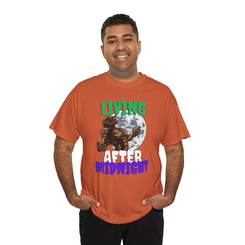'Living After Midnight' Men's T-Shirt, packaging shot