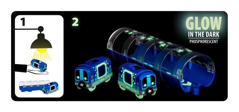 Brio Tunnel & Glow in the Dark Metro Train - Image