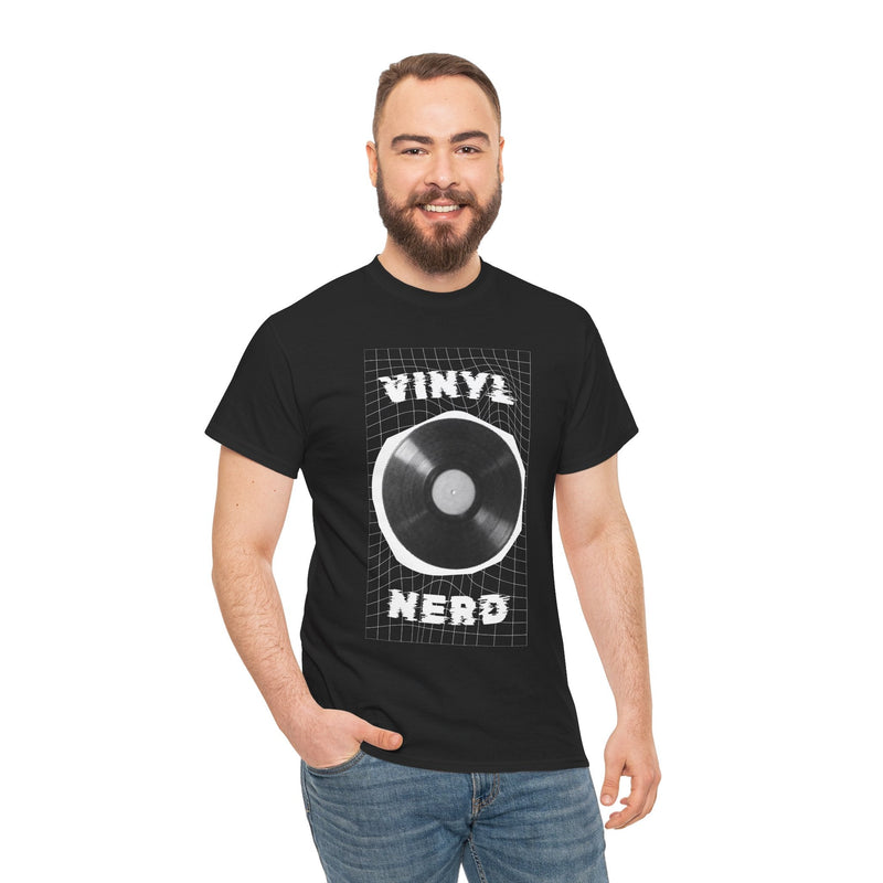 'Vinyl Nerd' Men's T-Shirt, packaging shot