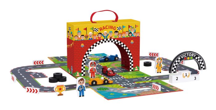 Wooden Racing Play Box
