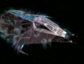 Steth's Coaxial Ship Model Die Cast Starship BONUS ISSUE (Eaglemoss / Star Trek), rear view
