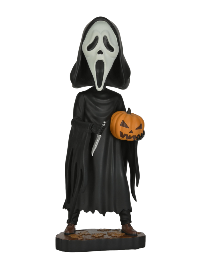 NECA Scream Ghost Face With Pumpkin Head Knocker 8" Figure