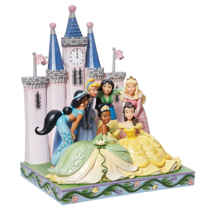 Official Disney Traditions Jim Shore Beautiful and Brave Princess Group Castle Figurine