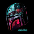 Star Wars The Mandalorian Helmet Reflect T-Shirt, close-up detail