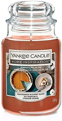 Yankee Candle - Home Inspiration, Jar Candle, Pumpkin   pecan  Pie Scent, Gift Idea