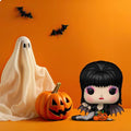 Elvira Pumpkins Elvira Icons Funko POP! Vinyl Figure, close-up detail