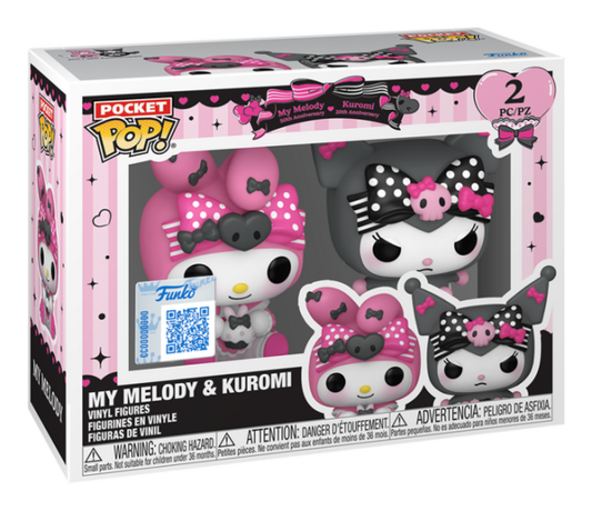 Pop! Keychain 2 Pack Sanrio My Melody & Kuromi