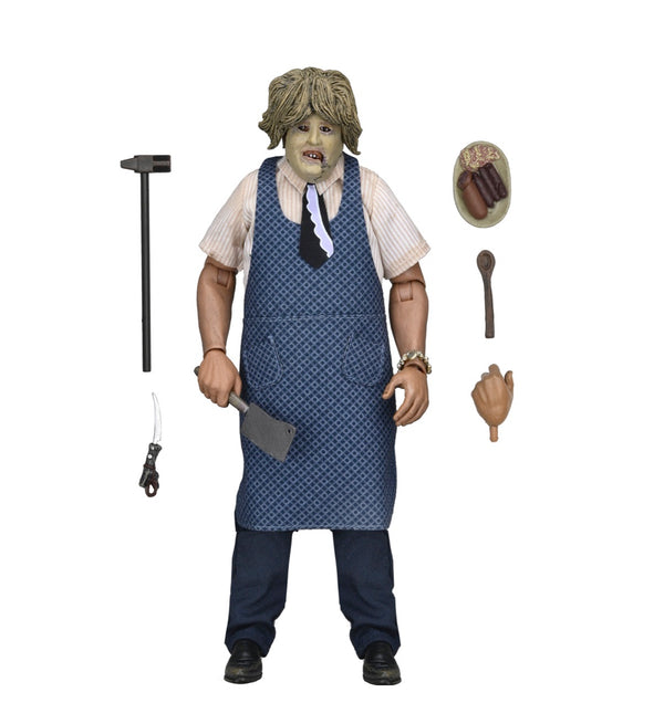 Texas Chainsaw Massacre Leatherface (Old Lady Mask) 8" Clothed Action Figure
