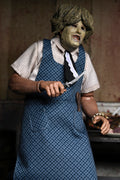 Texas Chainsaw Massacre Leatherface (Old Lady Mask) 8" Clothed Action Figure side angle